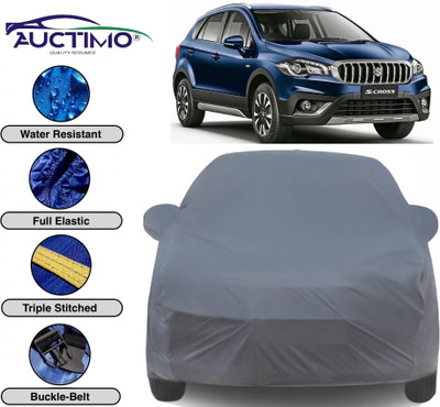 AUCTIMO Car Cover For Maruti Suzuki S-Cross (With Mirror Pockets)(Grey)