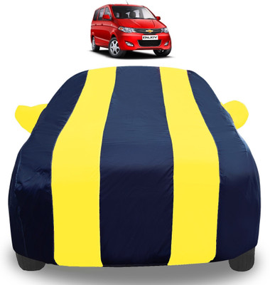 Auto Hub Car Cover For Chevrolet Enjoy (With Mirror Pockets)(Yellow)