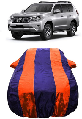 Wegather Car Cover For Toyota Land Cruiser Prado VX L (With Mirror Pockets)(Orange)