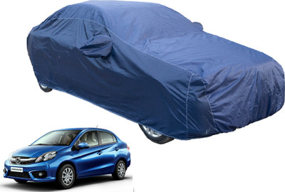 Auto Hub Car Cover For Honda Amaze (Without Mirror Pockets)(Blue)