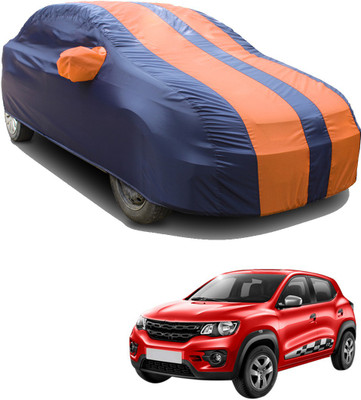 SS FOR YOUR SMART NEEDS Car Cover For Renault Kwid (With Mirror Pockets)(Orange, Blue)