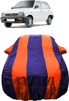Wegather Car Cover For Maruti 800 DUO AC LPG (With Mirror Pockets)(Orange)
