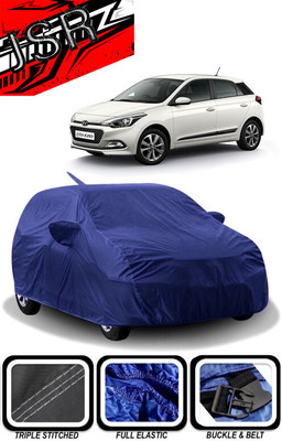 J S R Car Cover For Hyundai Elite i20 Asta Option Petrol (With Mirror Pockets)(Blue)