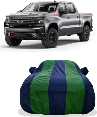 Tricway Car Cover For Chevrolet Silverado 6.2L (With Mirror Pockets)(Green)
