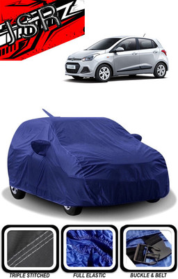 J S R Car Cover For Hyundai Grand i10 Asta Option AT (With Mirror Pockets)(Blue)