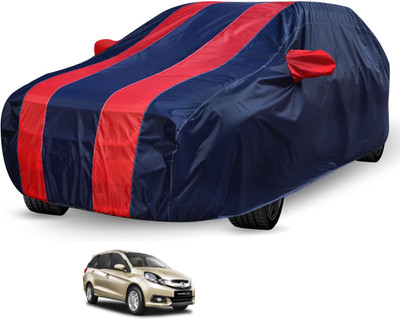 Auto Hub Car Cover For Honda Mobilio (With Mirror Pockets)(Blue, Red)