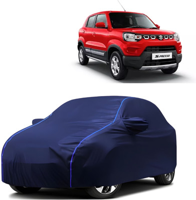 Autohaux Car Cover For Maruti Suzuki S-Presso Lxi (With Mirror Pockets)(Blue)
