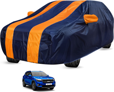 Auto Hub Car Cover For Universal For Car (Without Mirror Pockets)(Blue, Orange, For 2019 Models)