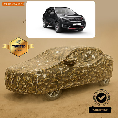 PAGORA Car Cover For Kia Seltos HTX 1.5 (With Mirror Pockets)(Yellow)