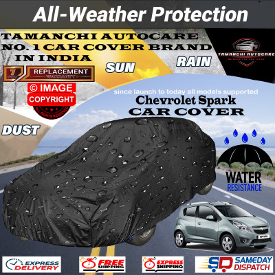 Tamanchi Autocare Car Cover For Chevrolet Spark(Black)