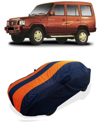 Coxtor Car Cover For Tata Sumo Spacio (With Mirror Pockets)(Orange)