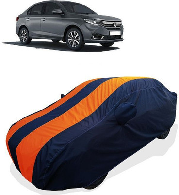 QLAX Car Cover For Maruti Amaze S CVT i-VTEC (With Mirror Pockets)(Orange)