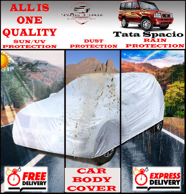 Tamanchi Autocare Car Cover For Tata Spacio(Silver)
