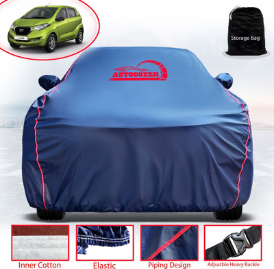 AUTOCOZEN WATERPROOF Car Cover For Datsun Redi GO A (With Mirror Pockets)(Blue)