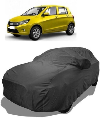 QLAX Car Cover For Maruti Celerio VXI AT Optional (With Mirror Pockets)(Grey)