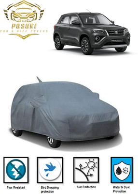 POSUKI Car Cover For Toyota Urban Cruiser (With Mirror Pockets)(Grey)