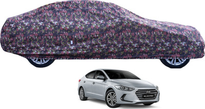 Auto Hub Car Cover For Hyundai Elantra (With Mirror Pockets)(Green)