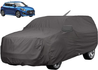 Auto Hub Car Cover For Maruti Swift (With Mirror Pockets)(Grey)