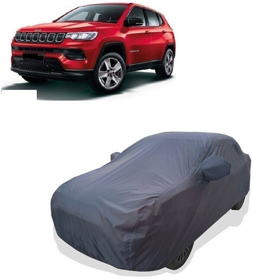 Tricway Car Cover For Jeep Compass Facelift (With Mirror Pockets)(Grey)
