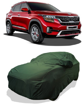 Coxtor Car Cover For Kia SELTOS (With Mirror Pockets)(Green)