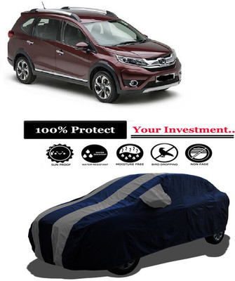 Amexride Car Cover For Honda BRV i-VTEC E MT Petrol (With Mirror Pockets)(Grey)
