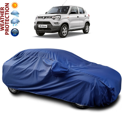 GOSHIV-car and bike accessories Car Cover For Maruti Suzuki S-Presso (With Mirror Pockets)(Blue)