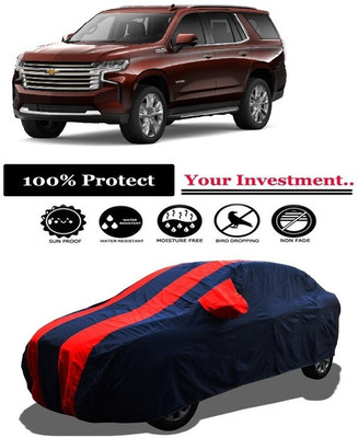 Amexride Car Cover For Chevrolet Tahoe 6.2L (With Mirror Pockets)(Red)