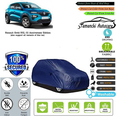 Tamanchi Autocare Car Cover For Renault Kwid RXL 02 Anniversary Edition(Blue)