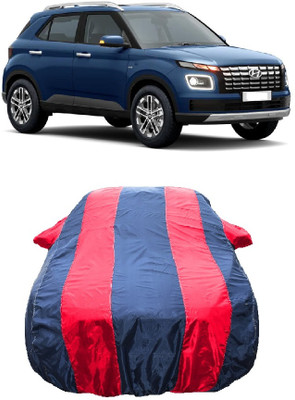 Wegather Car Cover For Hyundai Venue S Turbo DCT Petrol (With Mirror Pockets)(Red)