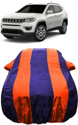 Wegather Car Cover For Jeep Compass 2.0 Limited Diesel (With Mirror Pockets)(Orange)