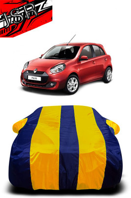 J S R Car Cover For Renault Pulse (With Mirror Pockets)(Yellow, Blue)