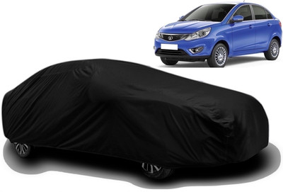 AXLOZ Car Cover For Tata Zest (With Mirror Pockets)(Black)
