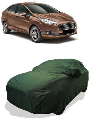 QLAX Car Cover For Maruti Fiesta Zxi (With Mirror Pockets)(Green)