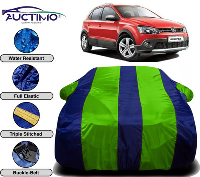 AUCTIMO Car Cover For Volkswagen Polo Cross (With Mirror Pockets)(Multicolor)