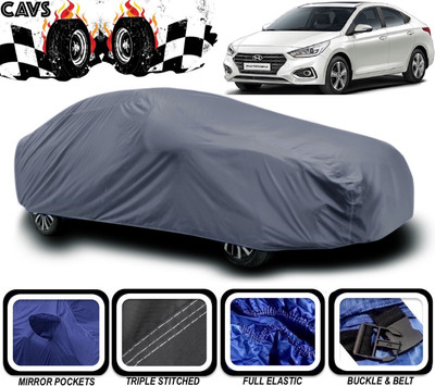 APNEK Car Cover For Maruti Fluidic Verna 4S (With Mirror Pockets)(Grey)