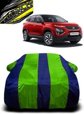 FRONCH Car Cover For Tata Harrier (With Mirror Pockets)(Green, Blue)