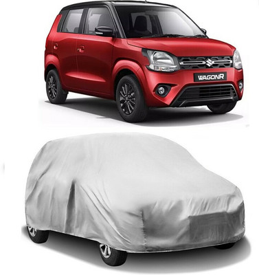 HMS Car Cover For Maruti Suzuki Wagon R 1.0 (Without Mirror Pockets)(Silver)