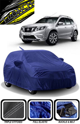 FRONCH Car Cover For Nissan Terrano (With Mirror Pockets)(Blue)