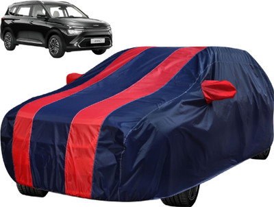 Auto Hub Car Cover For Kia Carens (With Mirror Pockets)(Red)