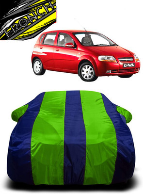 FRONCH Car Cover For Toyota UVA (With Mirror Pockets)(Green, Blue)