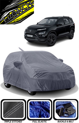 FRONCH Car Cover For Tata Safari (7 Seater) (With Mirror Pockets)(Grey)