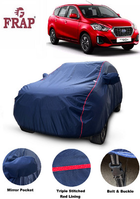 Frap Car Cover For Datsun Go+ (With Mirror Pockets)(Blue)