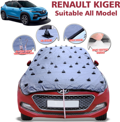 GARREGE Car Cover For Renault Kiger (Without Mirror Pockets)(Grey)