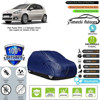 Tamanchi Autocare Car Cover For Fiat Punto EVO 1.2 Dynamic Petrol(Blue)