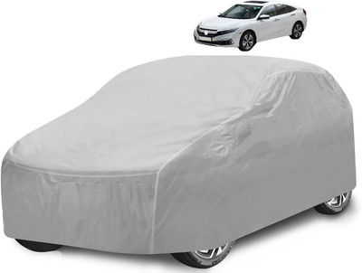 Caronix Car Cover For Honda Civic (With Mirror Pockets)(Silver)