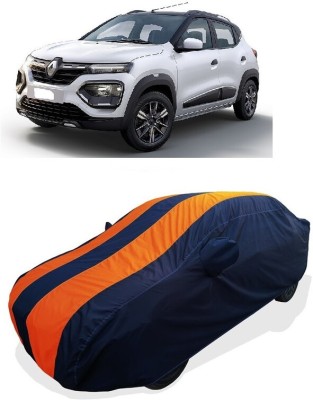 Coxtor Car Cover For Renault Kwid (With Mirror Pockets)(Orange)