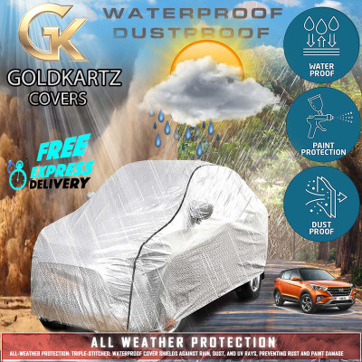 Tamanchi Autocare Car Cover For Hyundai Creta (With Mirror Pockets)(Gold)