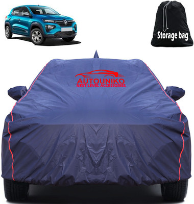 autouniko Car Cover For Renault Kwid, Kwid AMT, Kwid EV (With Mirror Pockets)(Blue)