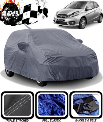APNEK Car Cover For Maruti Brio (With Mirror Pockets)(Grey)