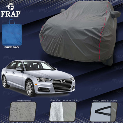Frap Car Cover For Audi A4 (With Mirror Pockets)(Grey, Red)